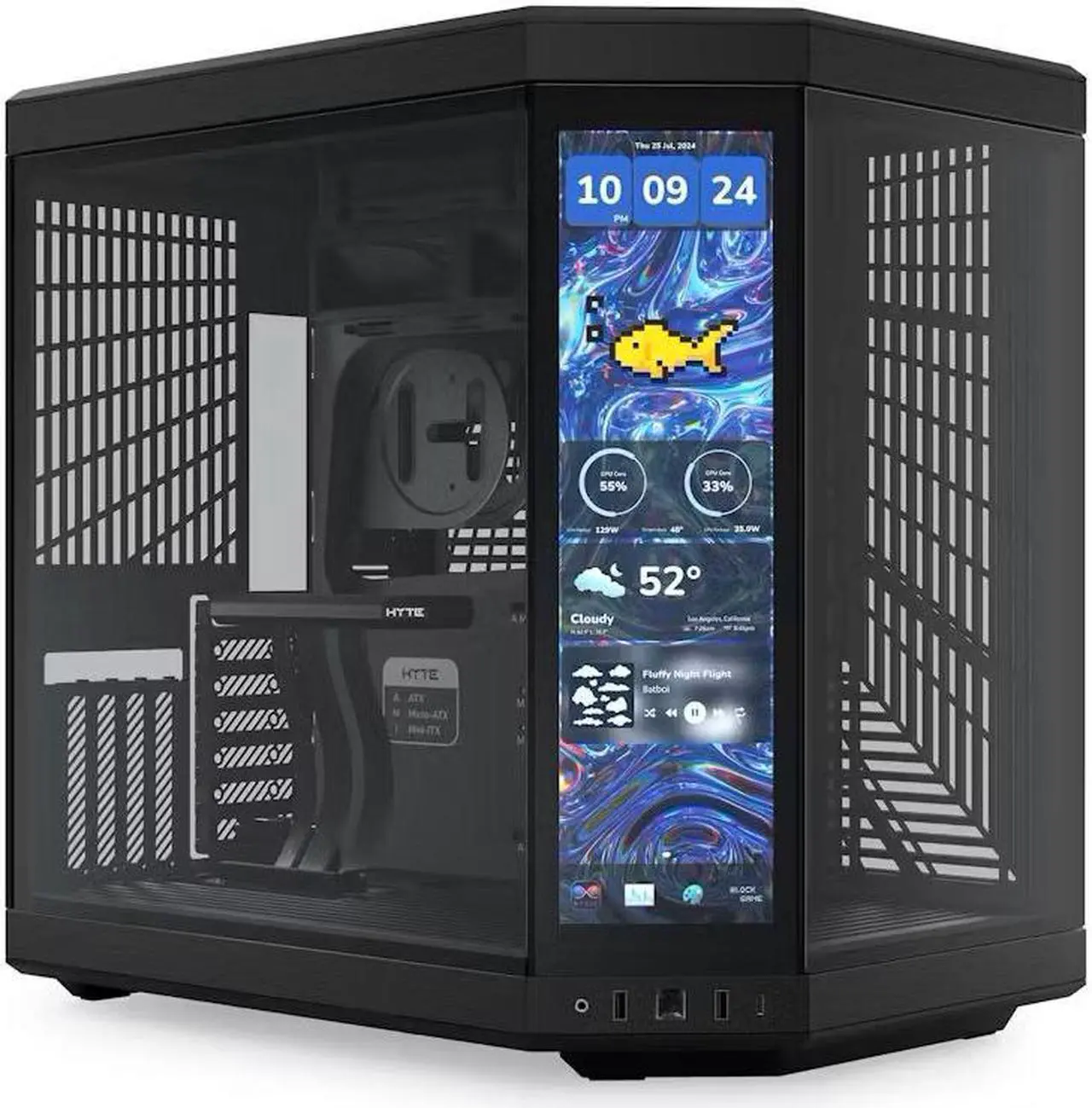 HYTE Y70 touch infinite Dual Chamber LCD Touchscreen Case